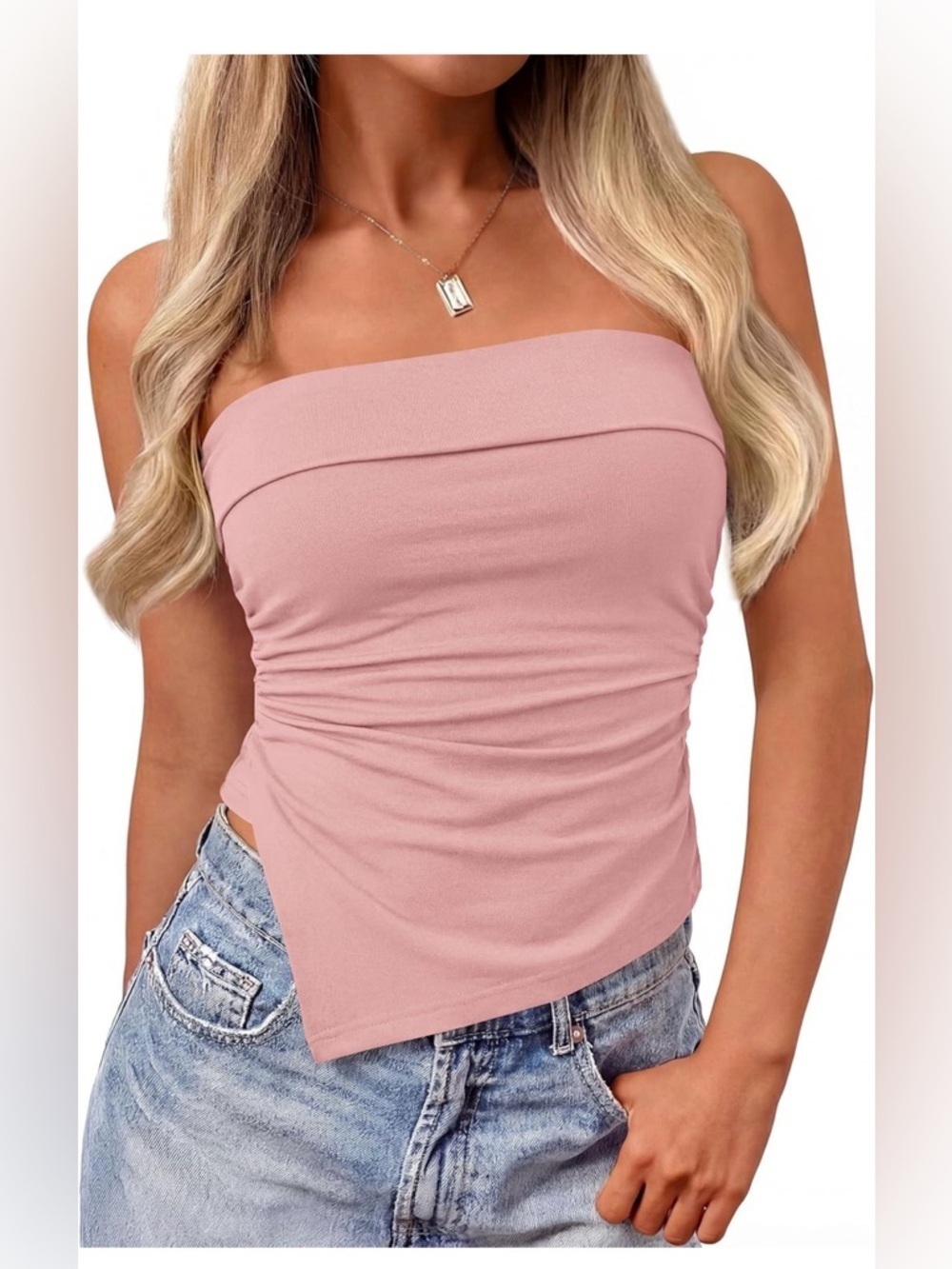 🆕Women’s Strapless Asymmetric Tube Top